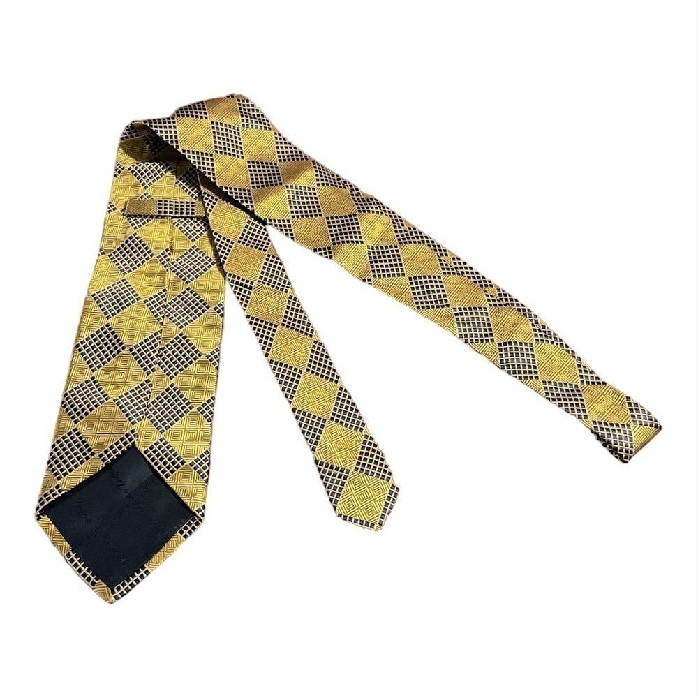 Ermenegildo Zegna Yellow & Blue Patterned